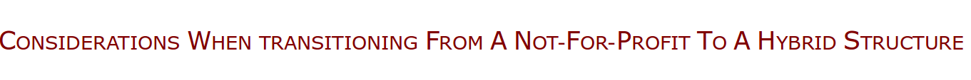 OD: Transitioning from a not-for-profit to a hybrid structure (19 August, 2015)